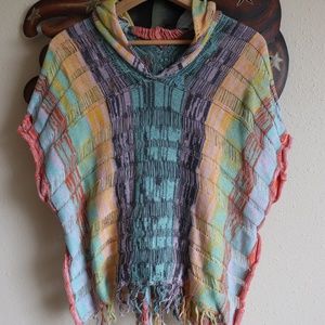 Anthropologie Sparrow Hooded Poncho